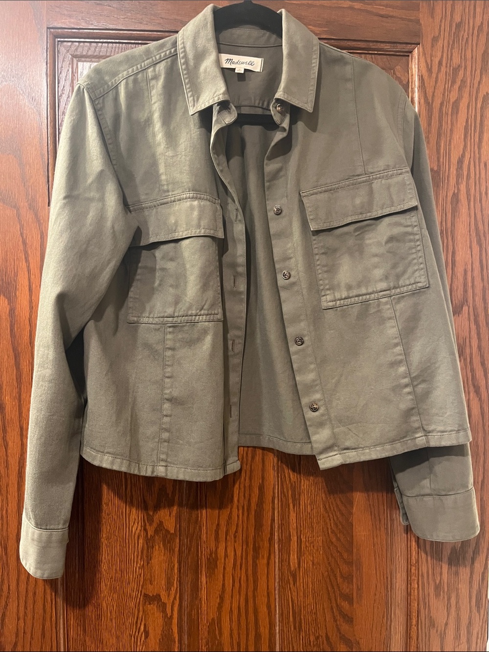 Madewell women’s size small olive green jacket